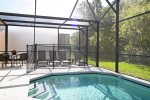 Private Pool With Ample Patio Furniture